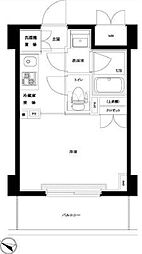 ルーブル新川崎 1Kの間取図画像