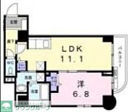 菊水レジデンス綱島2 1LDKの間取図画像