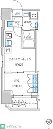レジディア蒲田プレイス 1DKの間取図画像