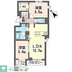 ブルーム ステージ 2LDKの間取図画像
