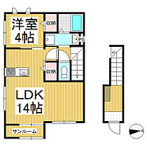 ポン・シャテーニュ  ｜ 長野県上田市住吉（賃貸アパート1LDK・2階・49.80㎡） その2