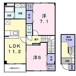間取図画像 2LDK