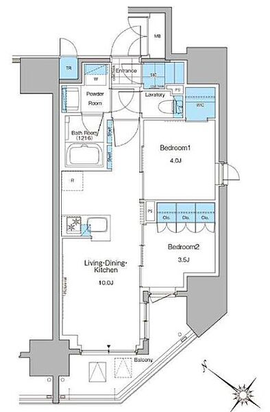 ルフォンプログレ西大井プレミア 1205｜東京都品川区西大井１丁目(賃貸マンション2LDK・12階・42.91㎡)の写真 その2