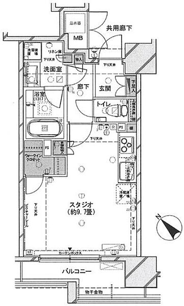 レフィール築地レジデンス 503｜東京都中央区築地２丁目(賃貸マンション1R・5階・31.57㎡)の写真 その2