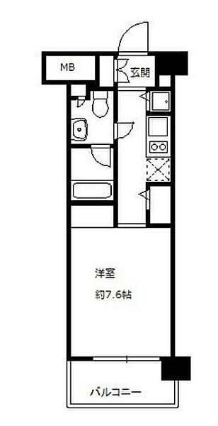 ニューシティアパートメンツ亀戸 203｜東京都江東区亀戸６丁目(賃貸マンション1K・2階・27.26㎡)の写真 その2