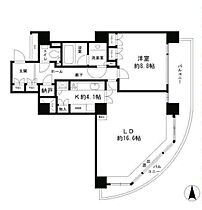 リバーポイントタワー 1605 ｜ 東京都中央区佃１丁目11-6（賃貸マンション1LDK・16階・72.69㎡） その2