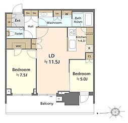 間取図画像 2LDK