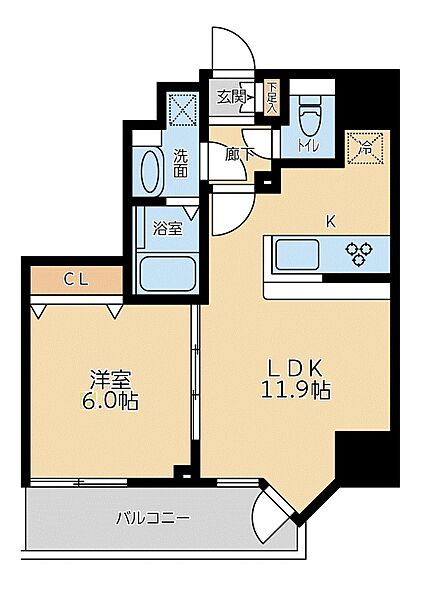 プライマル品川大森海岸 401｜東京都品川区南大井４丁目(賃貸マンション1LDK・4階・40.03㎡)の写真 その2