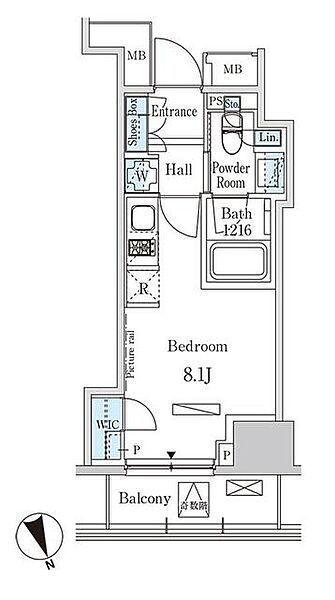 パークアクシス虎ノ門 902｜東京都港区西新橋３丁目(賃貸マンション1R・9階・23.00㎡)の写真 その2