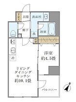 パインステージ白金高輪 603 ｜ 東京都港区高輪１丁目4-21（賃貸マンション1LDK・6階・37.44㎡） その2