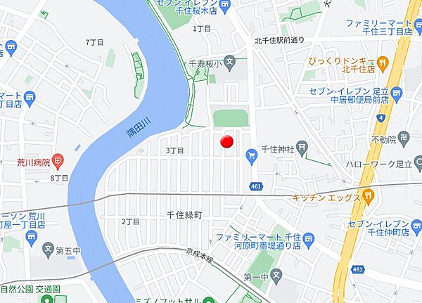 ルリアン千住緑町 302｜東京都足立区千住緑町３丁目(賃貸アパート1DK・3階・34.54㎡)の写真 その8