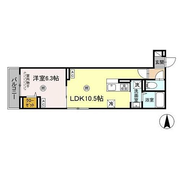 ルリアン千住緑町 201｜東京都足立区千住緑町３丁目(賃貸アパート1LDK・2階・38.05㎡)の写真 その2