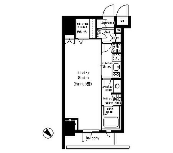 パークルージュ赤坂檜町 504｜東京都港区赤坂７丁目(賃貸マンション1K・5階・35.34㎡)の写真 その2