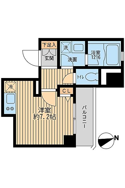 クリオ戸越銀座弐番館 1303｜東京都品川区平塚１丁目(賃貸マンション1R・13階・24.20㎡)の写真 その2