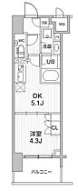 シーズンフラッツ大森エアリー 1103 ｜ 東京都品川区南大井６丁目21-20（賃貸マンション1DK・11階・25.69㎡） その2