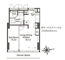 ウエリスアーバン品川タワー 1003 ｜ 東京都港区港南４丁目1-6（賃貸マンション1LDK・10階・29.59㎡） その2