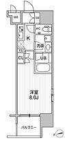 シーズンフラッツ大森エアリー 804 ｜ 東京都品川区南大井６丁目21-20（賃貸マンション1K・8階・25.69㎡） その2