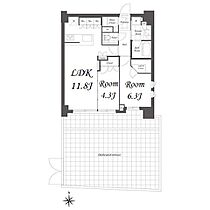 クレストコート白金高輪 101 ｜ 東京都港区白金１丁目10-3（賃貸マンション2LDK・1階・62.37㎡） その2