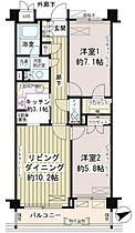 パークレジデンス戸越公園（Ｐａｒｋ　Ｒｅｓｉｄｅｎｃｅ戸越公 505 ｜ 東京都品川区戸越５丁目8-10（賃貸マンション2LDK・5階・60.24㎡） その2