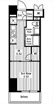 セレニティコート虎ノ門 3F ｜ 東京都港区西新橋３丁目18-2（賃貸マンション1DK・3階・25.60㎡） その2