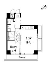 アーバンパーク代々木 501 ｜ 東京都渋谷区代々木１丁目2-9（賃貸マンション1LDK・5階・41.33㎡） その2