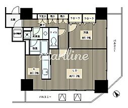 トレステージ目黒 1LDKの間取図画像