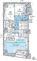 ピアース白金台 1LDKの間取図画像
