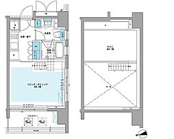 PRIMEURBANシバウラロフト 1Kの間取図画像