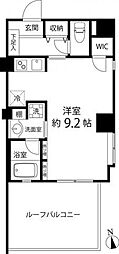 デュオステージ白金高輪 ワンルームの間取図画像