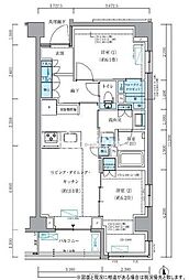 パークアクシス品川シーサイド 2LDKの間取図画像