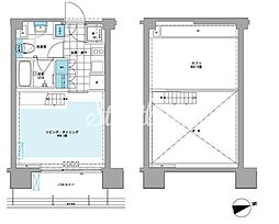 PRIMEURBANシバウラロフト 1Kの間取図画像