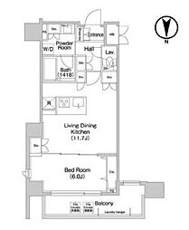 コンフォリア麻布EAST 1LDKの間取図画像
