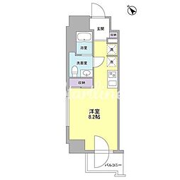 スタイリオ中延 ワンルームの間取図画像