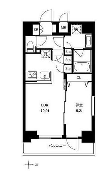 アーバンパーク浅草II 407｜東京都台東区今戸１丁目(賃貸マンション1LDK・4階・40.94㎡)の写真 その2