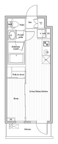 四谷三丁目ステーションレジデンス 306｜東京都新宿区左門町(賃貸マンション1LDK・2階・26.52㎡)の写真 その2