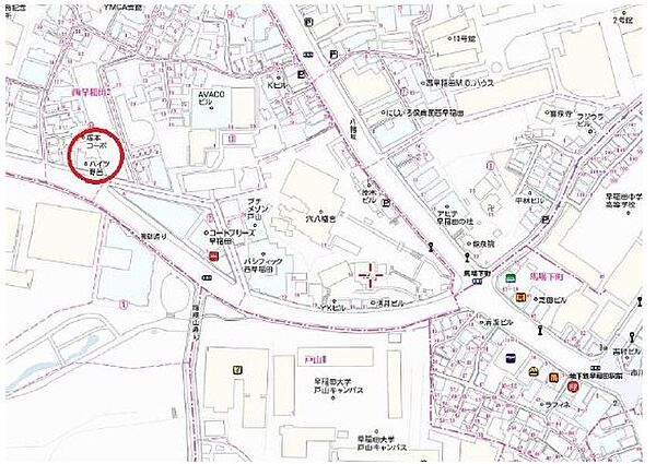 ドゥーエ早稲田 1102｜東京都新宿区西早稲田２丁目(賃貸マンション3LDK・10階・87.02㎡)の写真 その17