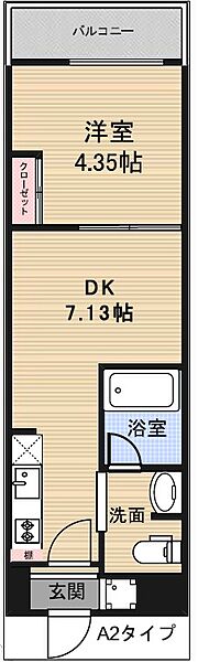 アーバンパーク東日暮里 402｜東京都荒川区東日暮里４丁目(賃貸マンション1DK・4階・26.43㎡)の写真 その2