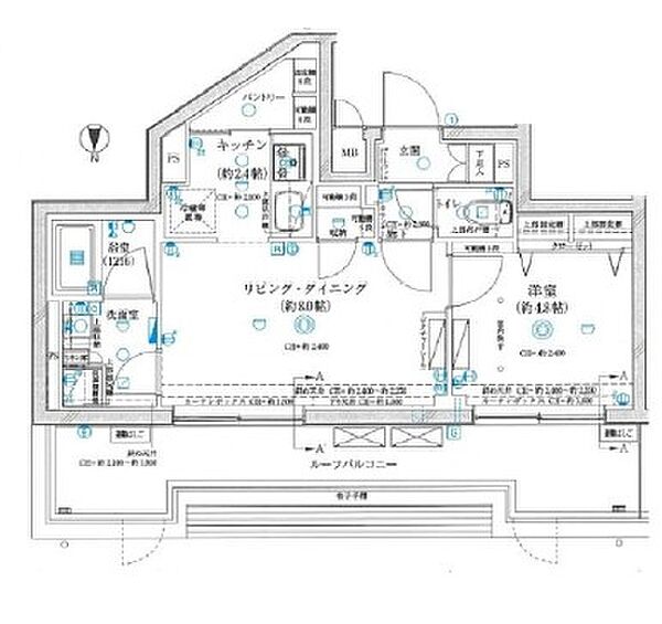 グランパセオ神楽坂II（GRAN PASEO 神楽坂II） 501｜東京都新宿区矢来町(賃貸マンション1LDK・5階・40.95㎡)の写真 その2