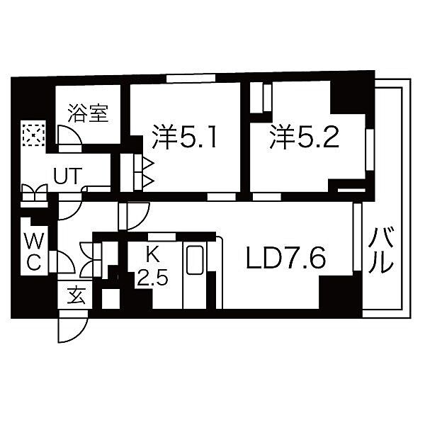 プレール・ドゥーク南千住 1103｜東京都荒川区南千住５丁目(賃貸マンション2LDK・11階・51.01㎡)の写真 その2