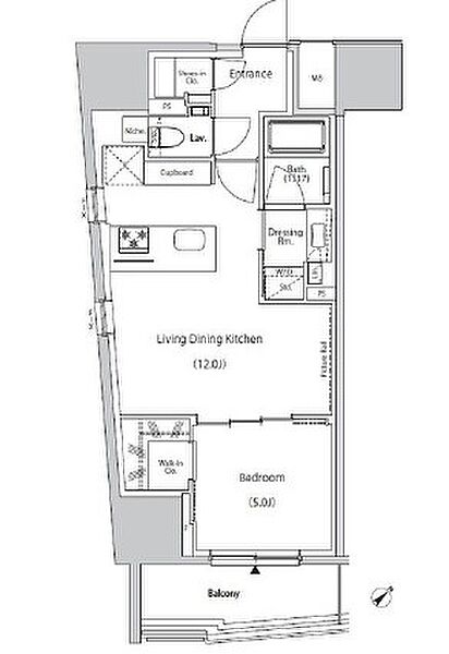 ザ・パークハビオ市ヶ谷ウエスト 803｜東京都新宿区市谷田町２丁目(賃貸マンション1LDK・8階・45.68㎡)の写真 その2