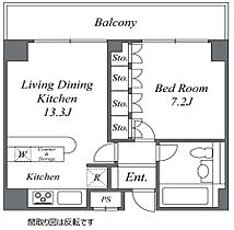 マナハウス四谷 603 ｜ 東京都新宿区愛住町2（賃貸マンション1LDK・6階・50.35㎡） その2