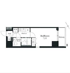 ラティエラ秋葉原 1101 11階1Kの間取り
