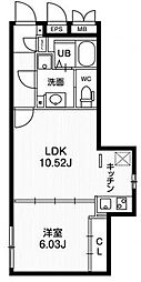 PASEO文京茗荷谷 3階1LDKの間取り