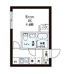 レピュア小石川レジデンスII 1Kの間取図画像