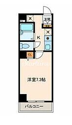 ドミサイルチヨダ 1Kの間取図画像