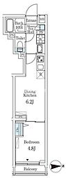 クレアティフ文京千駄木 1DKの間取図画像