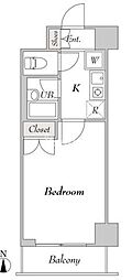 フォレシティ秋葉原 1Kの間取図画像