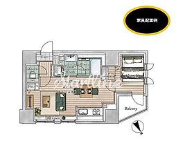 RESIDIA御茶ノ水PLACE 1LDKの間取図画像