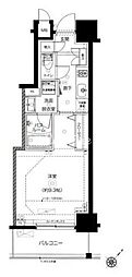 ZOOM日本橋馬喰町 1Kの間取図画像
