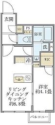 ビューテラス茗荷谷 1LDKの間取図画像